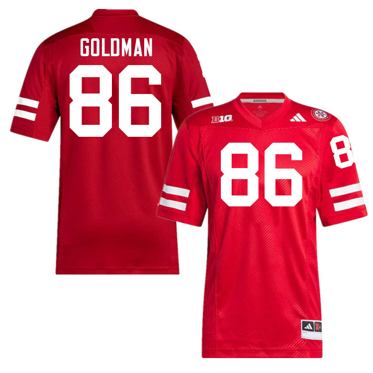 Nebraska Cornhuskers #86 Mason Goldman College Football Jersey Stitched-Scarlet Nebraska Cornhuskers #86 Mason Goldman College Football Jersey Stitched-Scarlet